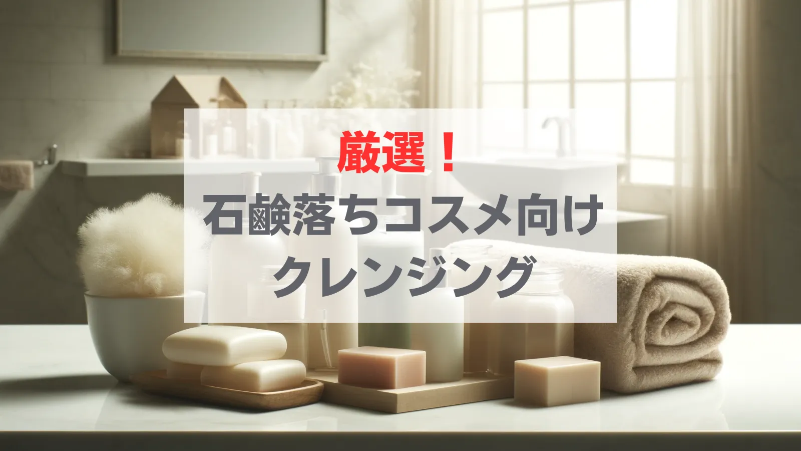 石鹼落ちコスメ　クレンジング